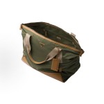 PRADA Re-Nylon enamel metal triangular logo hand-held travel bag for men